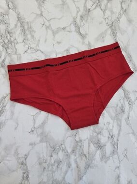Victoria's Secret PINK Logo Cotton Hiphugger Hipster Panties L NWT